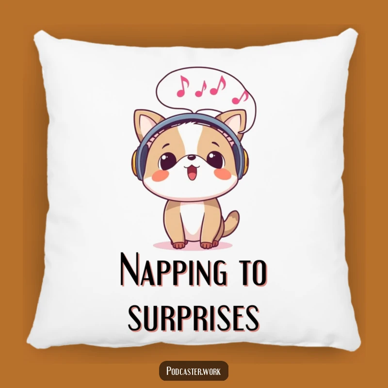 Funny Surprised Animal Music Pillow: Cozy Auditory Bliss Gift