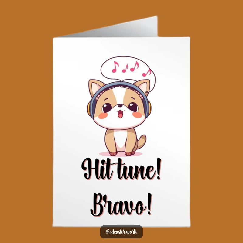 Free Printable Congrats Card: Animal's Musical Triumph!